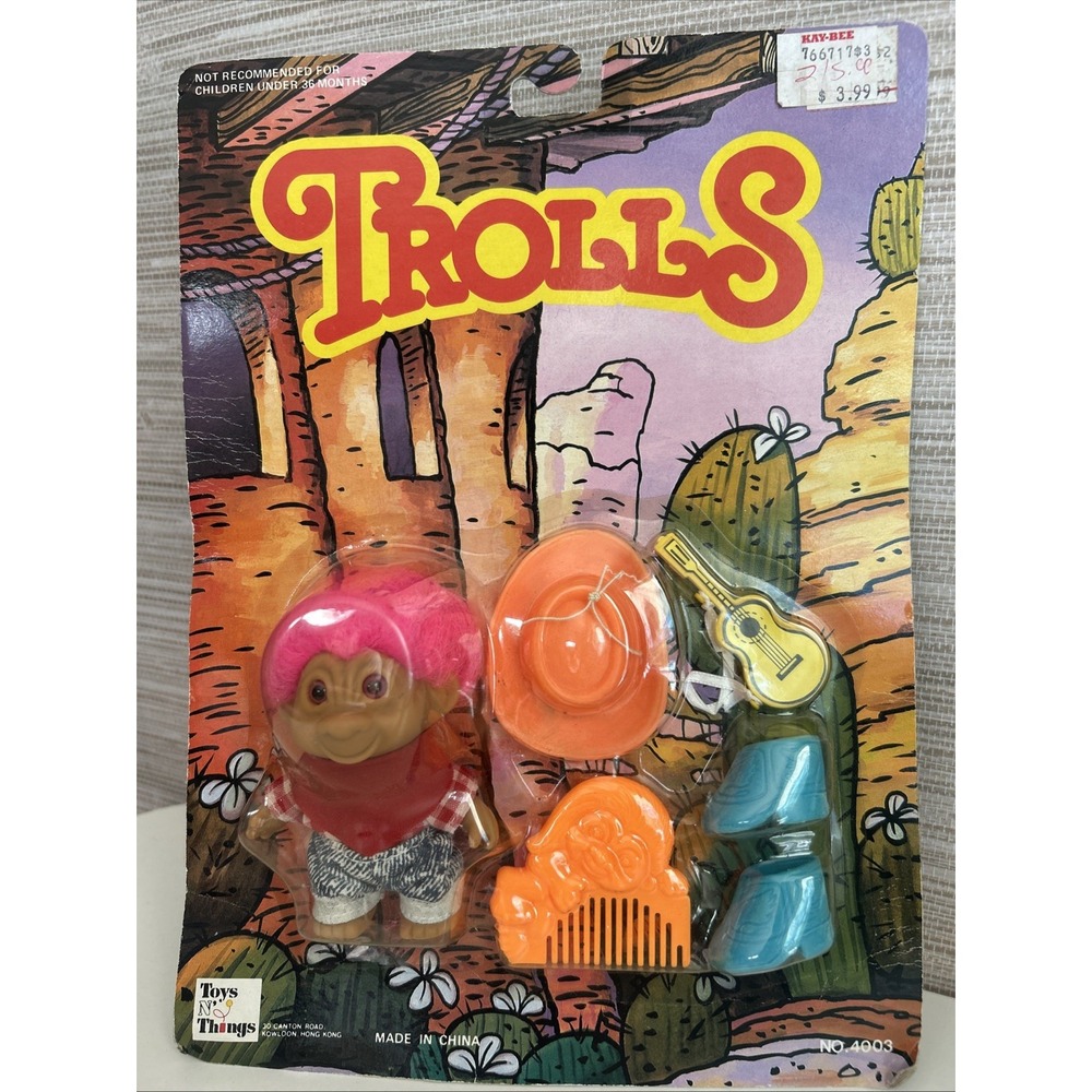 Rock N' Troll - 3" Toys N' Things Troll Doll - NEW IN PACKAGE